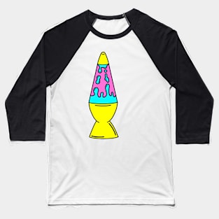 Yellow Lava Lamp Baseball T-Shirt